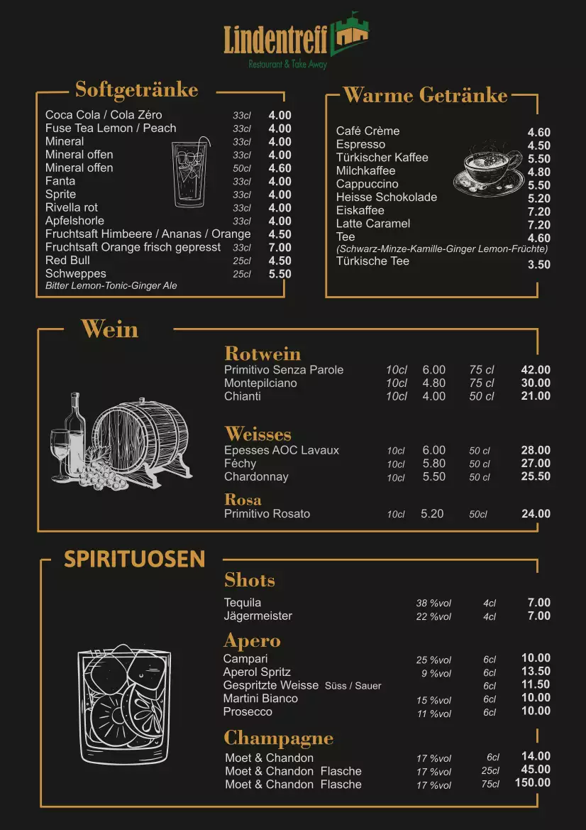 Getränkekarte
